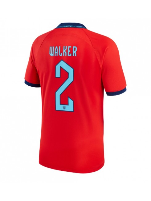 Billige England Kyle Walker #2 Bortedrakt VM 2022 Kortermet